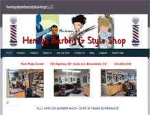 Tablet Screenshot of henrysbarberstyleshopllc.com